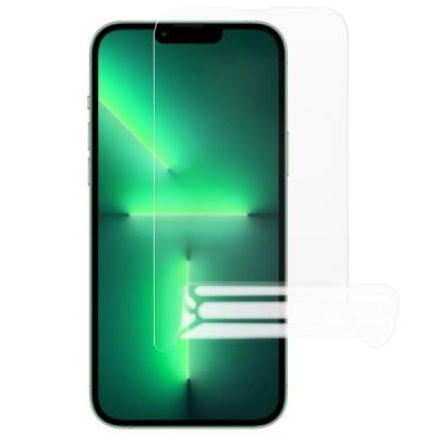 Apple iPhone 13 (13 Pro) JUNLI hidrogēla dzidra ekrāna aizsargplēve (pilnīgi aizsedzama) | Vacins.lv