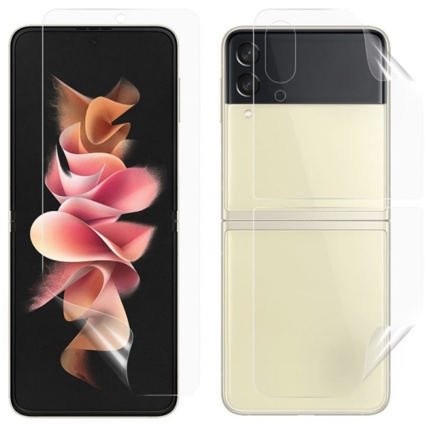 „Calans“ Hydrogel aizsargplēves ekrānam un aizmugurējai daļai (pilnīgi aizsedzama) - dzidras (Galaxy Z Flip3)