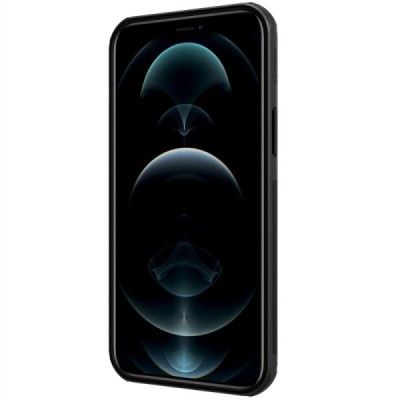 Apple iPhone 13 Pro Max „Nillkin“ Frosted Shield Pro чёрный чехол | Vacins.lv