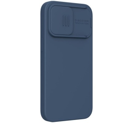 Apple iPhone 13 Pro Max „Nillkin“ CamShield MagSafe синий чехол с защитой камеры | Vacins.lv