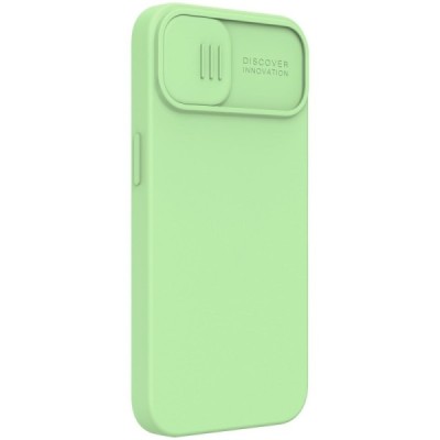 Apple iPhone 13 Pro „Nillkin“ CamShield MagSafe зелёный чехол с защитой камеры | Vacins.lv