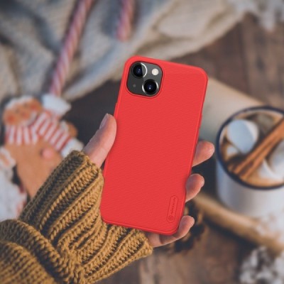 Apple iPhone 13 „Nillkin“ Frosted Shield Pro sarkans vāciņš, apvalks | Vacins.lv