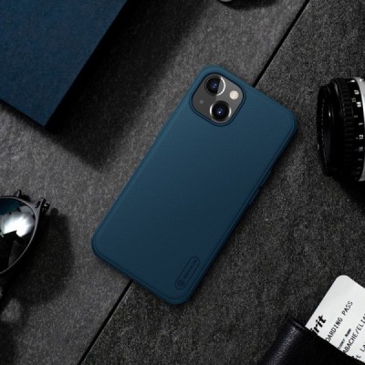 Apple iPhone 13 „Nillkin“ Frosted Shield Pro синий чехол | Vacins.lv