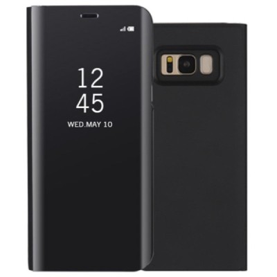Samsung Galaxy S8+ (G955) открываемый чёрный пластиковый чехол-книжка | Vacins.lv