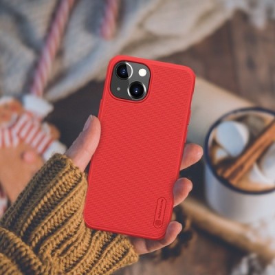 Apple iPhone 13 Mini „Nillkin“ Frosted Shield Pro красный чехол | Vacins.lv