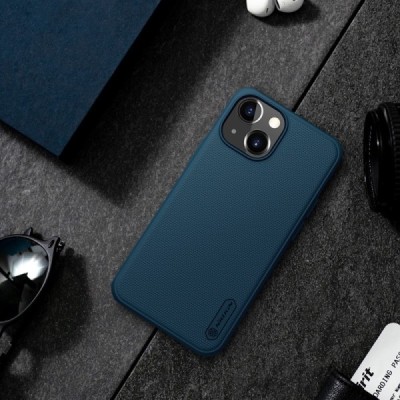 Apple iPhone 13 Mini „Nillkin“ Frosted Shield Pro синий чехол | Vacins.lv