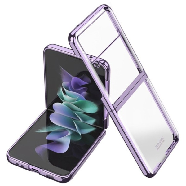 „GKK“ plastmasas dzidrs apvalks - violeta (Galaxy Z Flip3)