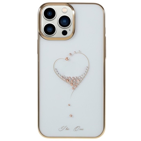 „Kingxbar“ Love Swarovski чехол - золотой (iPhone 13 Pro)