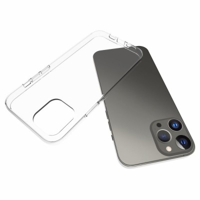 Твердый силиконовый чехол (TPU) для Apple iPhone 13 Pro - прозрачный | Vacins.lv