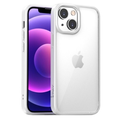 Apple iPhone 13 Mini „IPAKY“ Royal силиконовый прозрачный чехол с белой рамкой | Vacins.lv