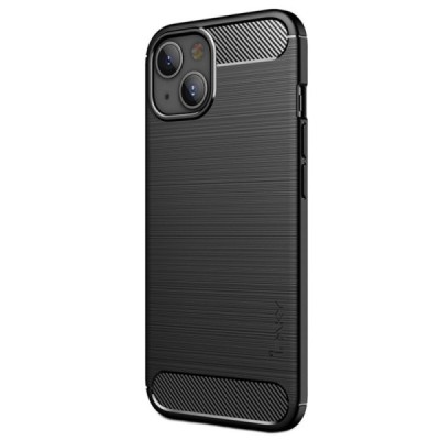 Apple iPhone 13 „IPAKY“ Carbon cieta silikona (TPU) melns vāciņš | Vacins.lv