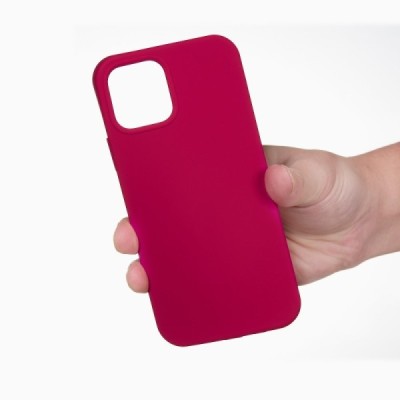 Apple iPhone 13 Mini Shell cieta silikona (TPU) tumši rozs apvalks | vacins.lv