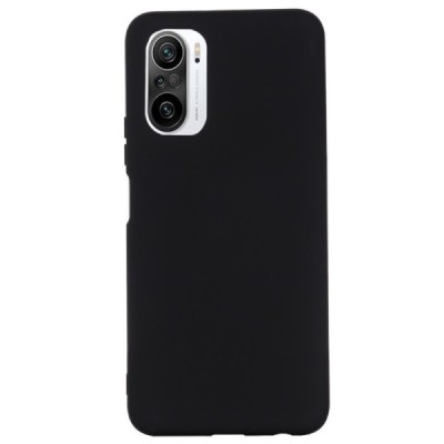 Xiaomi Poco F3 (Mi 11i) Shell (TPU) твердый силиконовый чехол - чёрный | Vacins.lv