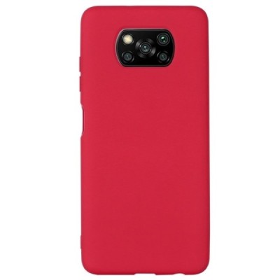 Xiaomi Poco X3 (X3 Pro) Shell (TPU) твердый силиконовый чехол - красный | Vacins.lv