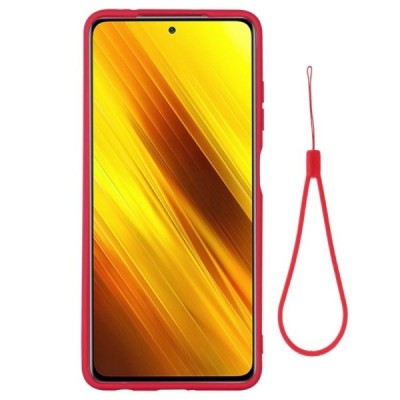 Xiaomi Poco X3 (X3 Pro) „Shell“ cieta silikona (TPU) sarkans apvalks | vacins.lv