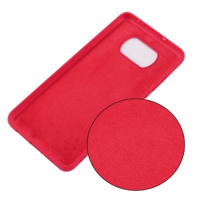 Xiaomi Poco X3 (X3 Pro) „Shell“ cieta silikona (TPU) sarkans apvalks | vacins.lv