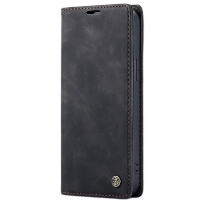 Apple iPhone 13 Pro Max CaseMe Retro открываемый, чёрного цвета, кожаный чехол – книжка | Vacins.lv