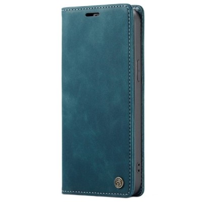 Apple iPhone 13 Pro CaseMe Retro solīds atvēramais ādas zaļš maciņš - maks | Vacins.lv