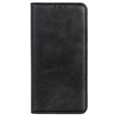 Apple iPhone 13 Mini „Split“ чёрный кожаный чехол-книжка | Vacins.lv