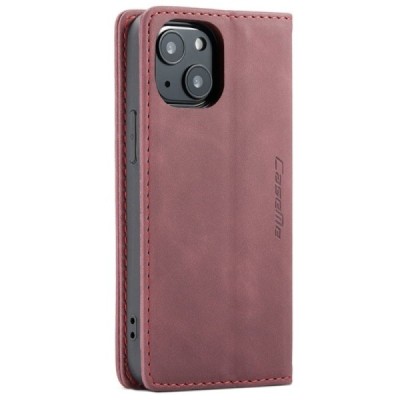 Apple iPhone 13 Mini CaseMe Retro открываемый, бордового цвета, кожаный чехол – книжка | Vacins.lv