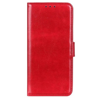 Xiaomi Redmi 10 открываемый красный кожаный чехол - книжка | Vacins.lv