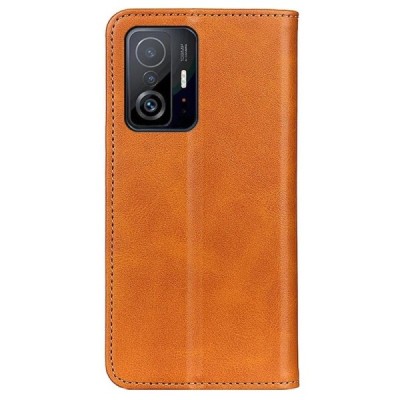Xiaomi 11T (11T Pro) „Split“ sērijas gaiši brūns atvērams maciņš, maks | Vacins.lv