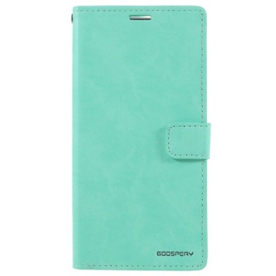 Mercury Blue Moon кожаный чехол-книжка Apple iPhone 13 Pro Max мятнтого цвета | Vacins.lv