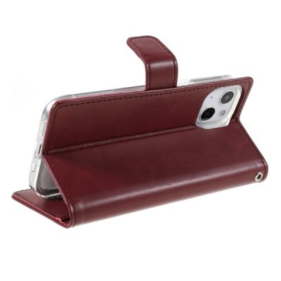 Mercury Blue Moon кожаный чехол-книжка Apple iPhone 13 бордового цвета | Vacins.lv
