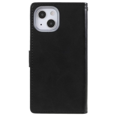 Mercury Blue Moon кожаный чехол-книжка Apple iPhone 13 Mini чёрного цвета | Vacins.lv