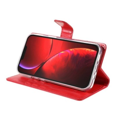 Mercury Blue Moon кожаный чехол-книжка Apple iPhone 13 Mini красного цвета | Vacins.lv