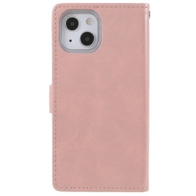 Mercury Blue Moon кожаный чехол-книжка Apple iPhone 13 Mini светло-розового цвета | Vacins.lv