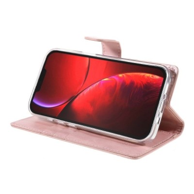 Mercury Blue Moon кожаный чехол-книжка Apple iPhone 13 Mini светло-розового цвета | Vacins.lv