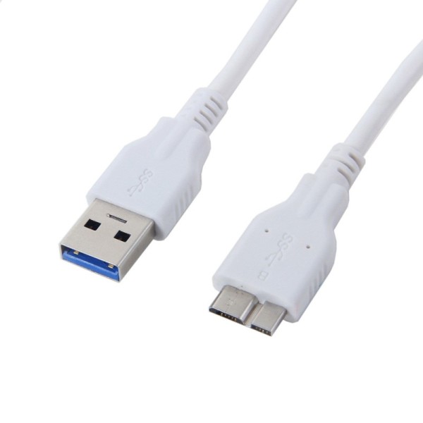 Micro USB 3.0 laidas - baltas (1 m.)