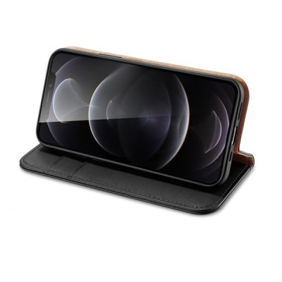„Dux Ducis“ Hivo серии Apple iPhone 13 Mini чёрный кожаный чехол-книжка | Vacins.lv