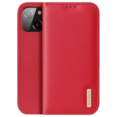„Dux Ducis“ Hivo серии Apple iPhone 13 Mini красный кожаный чехол-книжка | Vacins.lv