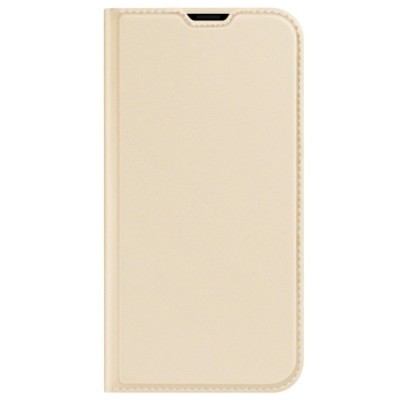 Apple iPhone 13 „Dux Ducis“ Skin sērijas zelta ādas atvērams maciņš | Vacins.lv