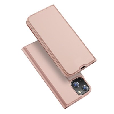 „Dux Ducis“ Skin серии Apple iPhone 13 Mini розовый кожаный чехол-книжка | Vacins.lv