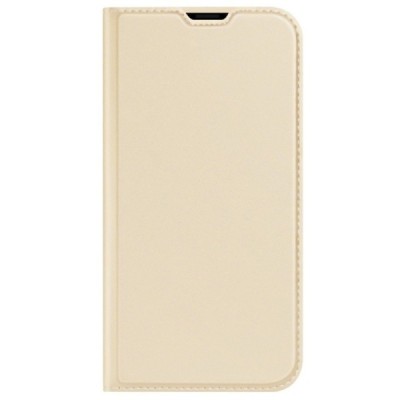„Dux Ducis“ Skin серии Apple iPhone 13 Mini золотой кожаный чехол-книжка | Vacins.lv
