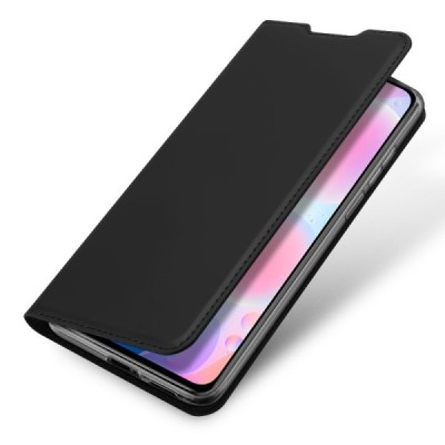 „Dux Ducis“ Skin серии Xiaomi Poco F3 (Mi 11i) чёрный кожаный чехол-книжка | Vacins.lv