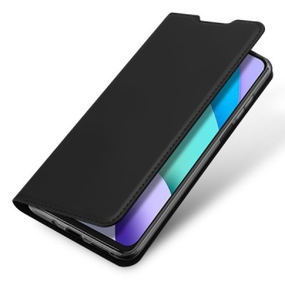 „Dux Ducis“ Skin серии  Xiaomi Redmi 10 чёрный кожаный чехол-книжка | Vacins.lv