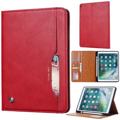 Greznais „Comma“ sērijas ādas atvērams sarkans Apple iPad 10.2" (2019, 2020, 2021) futrālis | Vacins.lv
