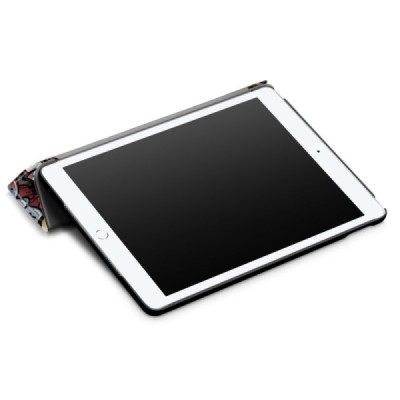 Apple iPad 10.2" (2019, 2020, 2021) „Street Art“ открываемый разноцветный кожаный чехол - книжка | Vacins.lv