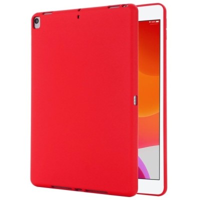 Apple iPad 10.2" (2019, 2020, 2021) „Shell“ cieta silikona (TPU) sarkans apvalks | vacins.lv
