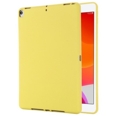 Apple iPad 10.2" (2019, 2020, 2021) „Shell“ cieta silikona (TPU) dzeltens apvalks | vacins.lv