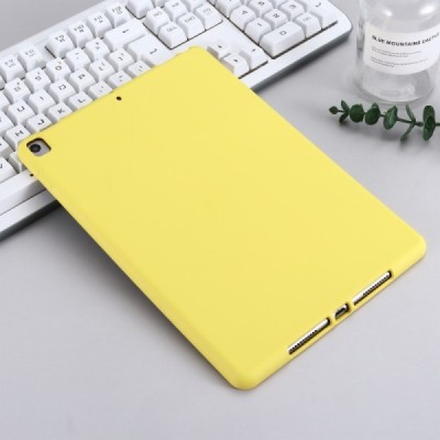 Apple iPad 10.2" (2019, 2020, 2021) „Shell“ cieta silikona (TPU) dzeltens apvalks | vacins.lv