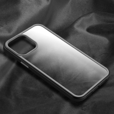 Apple iPhone 13 Pro „X-Level“ Colorful силиконовый прозрачный чехол с серой рамкой | Vacins.lv