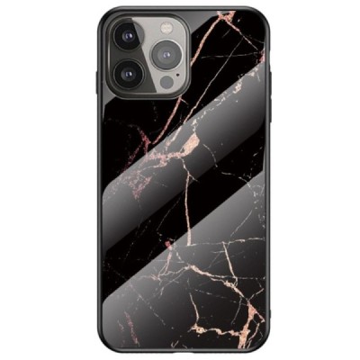 Apple iPhone 13 Pro „Marble“ cieta silikona (TPU) melns / zelta apvalks | vacins.lv