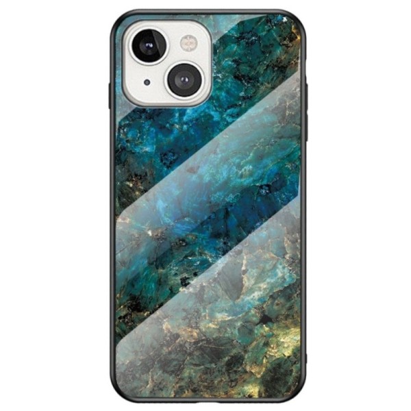 „Marble“ твердый силиконовый (TPU) чехол - синий (iPhone 13)