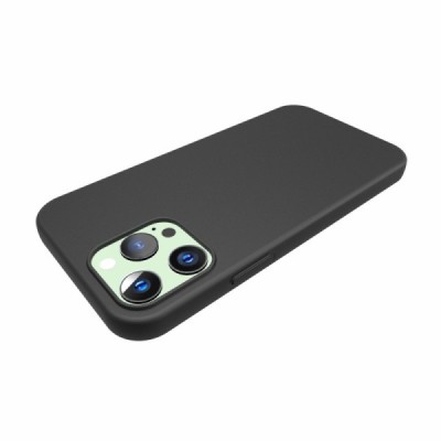 Твердый силиконовый чехол (TPU) для Apple iPhone 13 Pro - чёрный | Vacins.lv