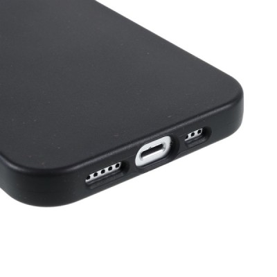 Твердый силиконовый чехол (TPU) для Apple iPhone 13 - чёрный | Vacins.lv